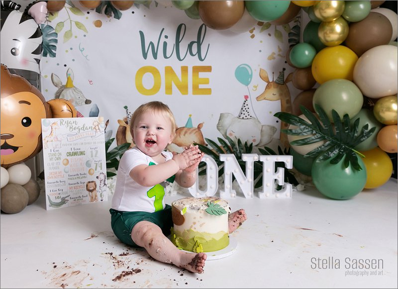 cake smash photos wild one theme