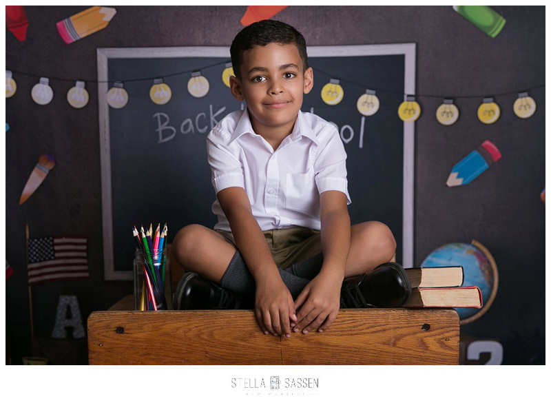 Back to School photography in studio