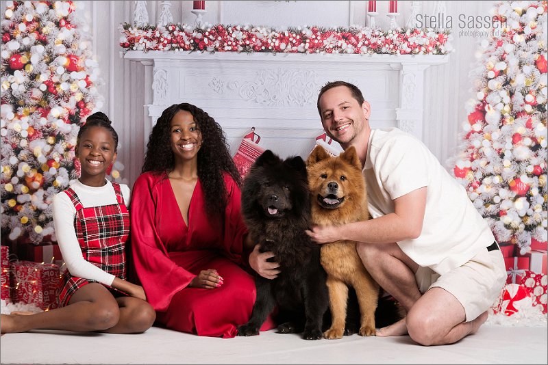 Christmas mini shoot Cap Town with red and white colours