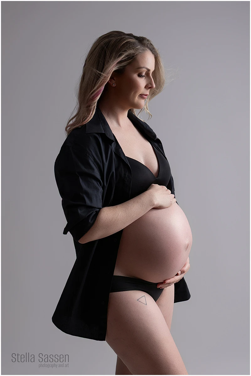 cape town black white maternity portraits 11